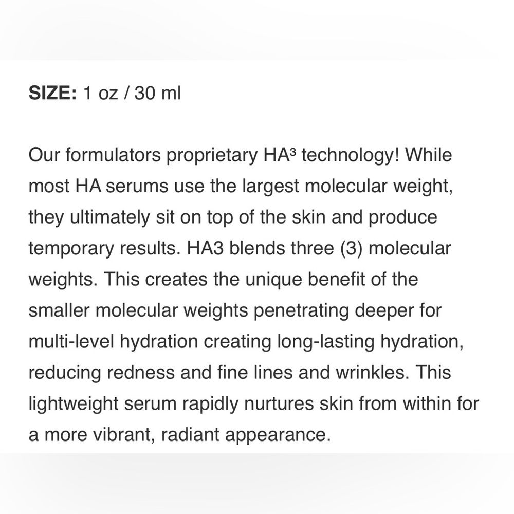 Lorde + Belle HA3 Serum – White Hydrating Face Serum - Picture 6 of 15